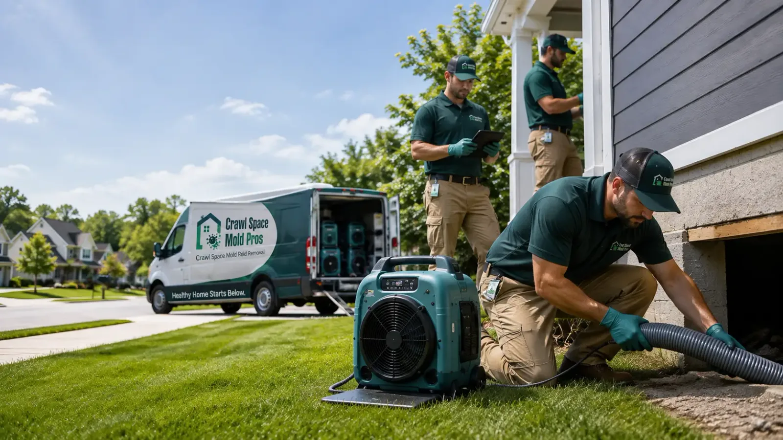 Crawl Space Mold Removal in Huntington, MA
